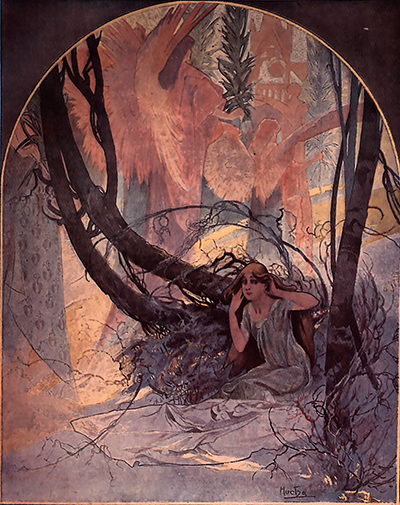 Easter Chimes Awaken Nature Alphonse Mucha